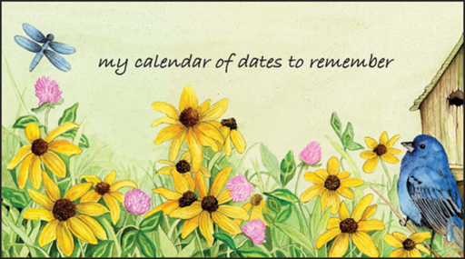 [JPP134] Songbird Pocket Calendar-JPP134