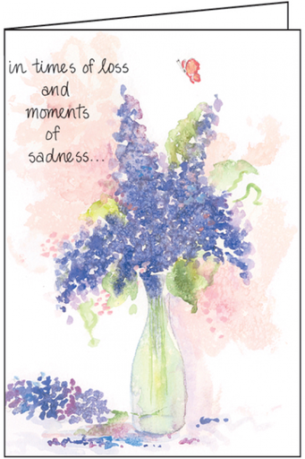 [S4238] Lilacs Sympathy Card-S4238