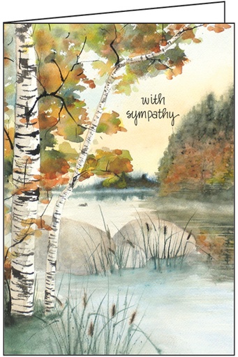 Hidden Lake Bereavement Card-SG202