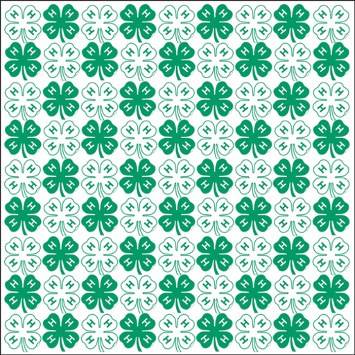 [LS163] 4-H Emblem Scrapbook Paper-LS163