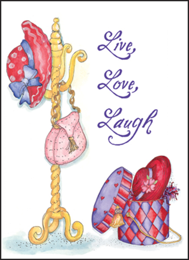 [LBL52] Live, Love, Laugh Note Cards-LBL52