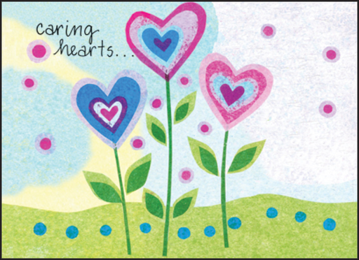 Caring Hearts Note Cards-CBL12H