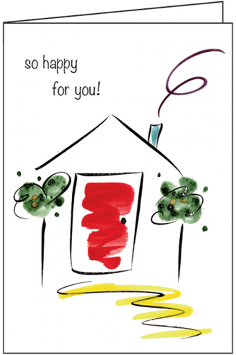 [HF402] New Home Congratulations Card HF402