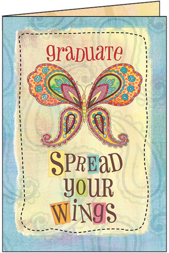 [G9498] Spread Your Wings Graduation Card