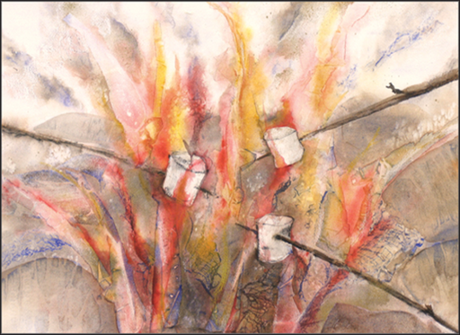 [KG05] Camp Fire Note Cards-KG05