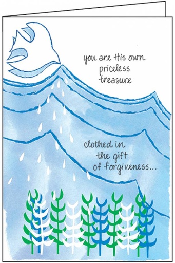 [C634C] Spirit Dove Baptism Card-C634C