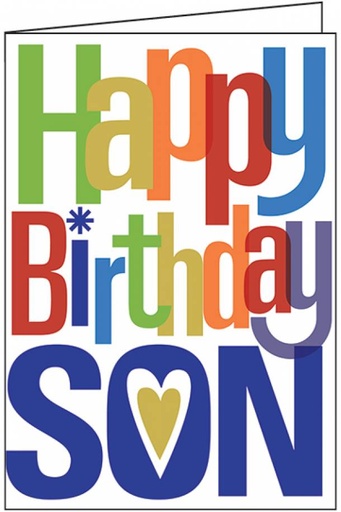 [B9192] Son Birthday Card