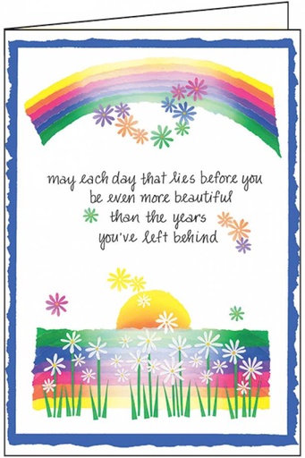 [B123] Rainbow Birthday Card
