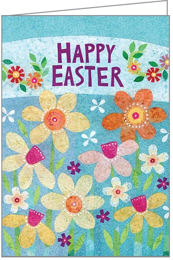 [E5703] Floral Springtime Easter Card