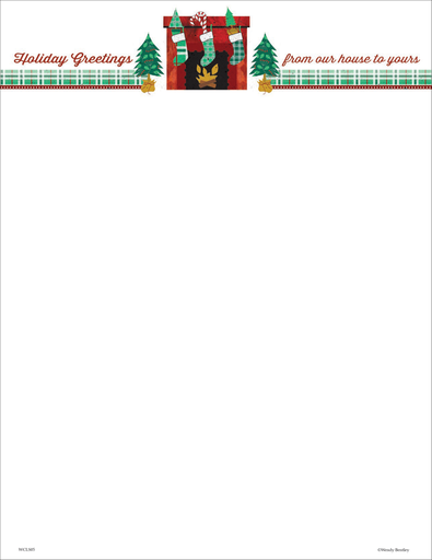 Christmas Stockings Letter Paper
