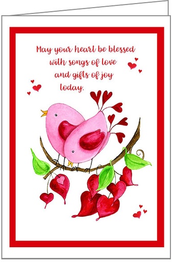 [VJ801] Birds Valentine's Day Card - VJ801