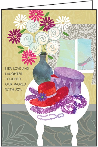 [S9296] Red Hat Sympathy Card