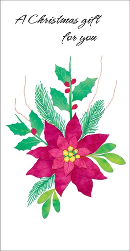 Poinsettia Money Holder