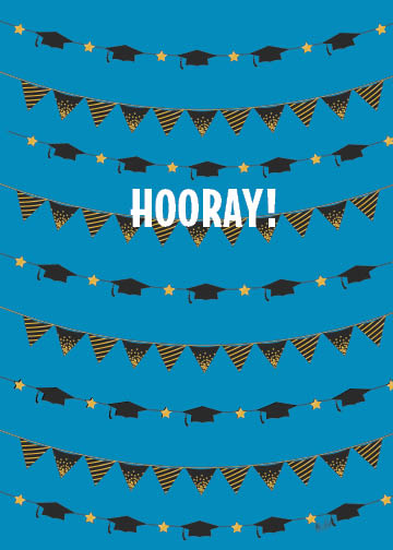 Hooray!- Graduation Card