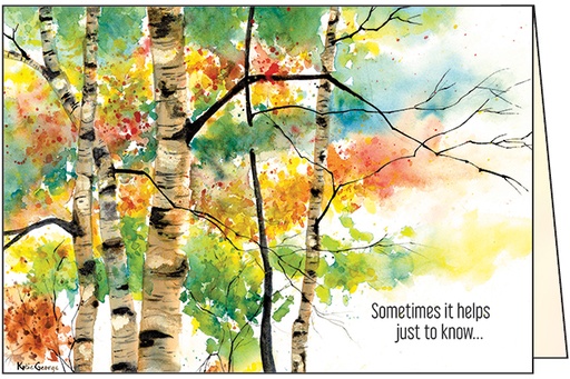 Colorful Birch Encouragment Card