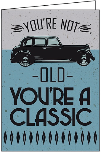 [B9179] Old Classic Birthday Card