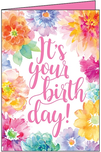 [BU167] Floral Birthday Card