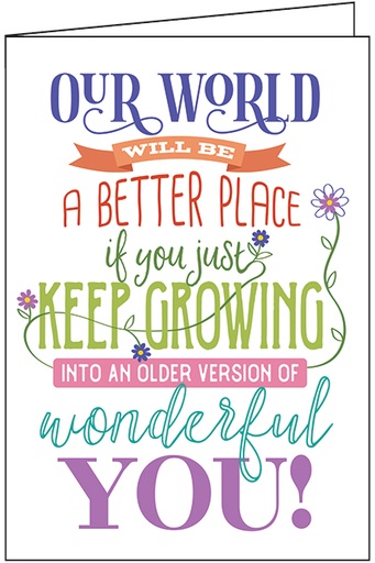 [B9160] Wonderful You Birthday Card