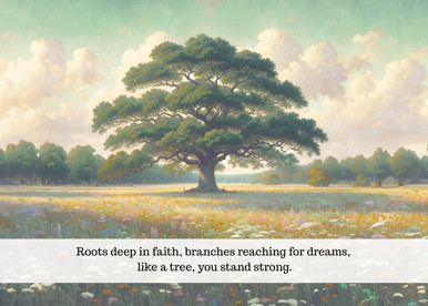 S44656 - Stand Strong Encouragement Card - Roots and Dreams