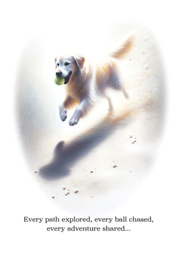 [S244680] S244680 - The Adventure Companion - Heartwarming Pet Sympathy Card