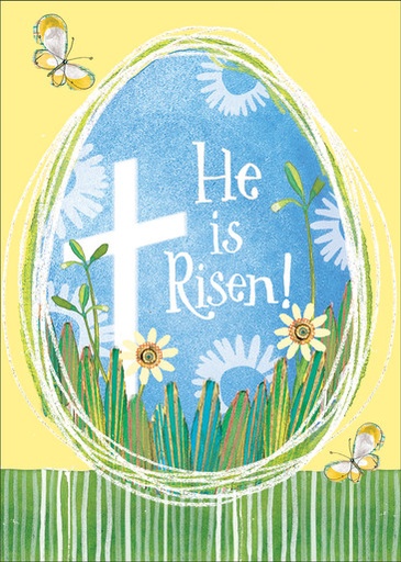 [ER704C] He is Risen Easter Card