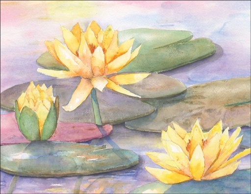 [KG13] 4.25 x 5.5 Water Lilies Notes