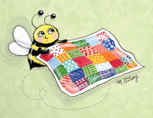 MG01 - 4.25 x 5.5 Cute Busy Quilting Bee