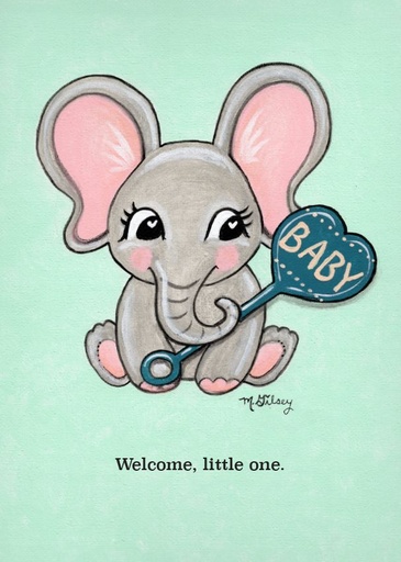BA7601 - Welcome Little One New Baby Card