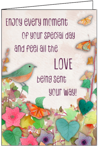 [B118] B118 Enjoy every moment Birthday Card