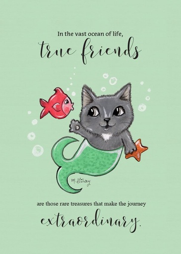 [F7401] F7401 - Rare Treasure Friendship Card