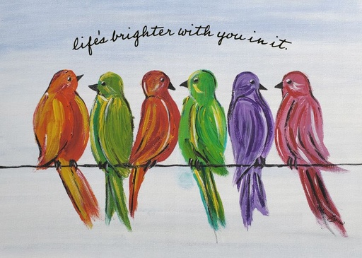 [FA401] FA401 - Life is Brighter Friendship Card