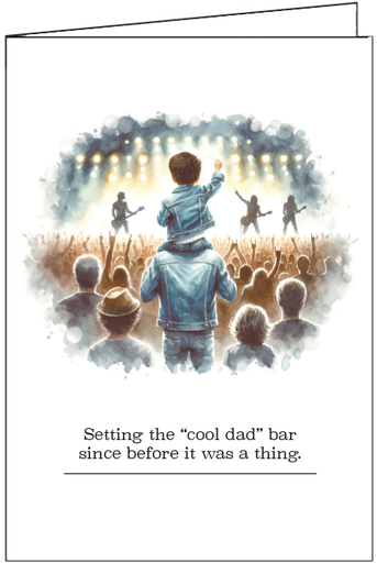 F667 - Rad Dad Throwback Father's Day Card