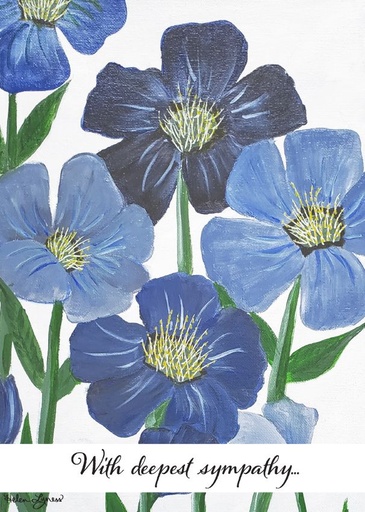 SA205 - Denim Bouquet Sympathy Card