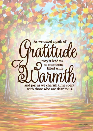 [TGA882] TGA882 - Gratitude and Warmth Thanksgiving Card