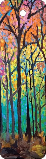 [BK176] BK176 - Colorful Trees Bookmark