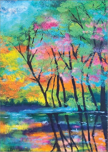 JEN78 - Colorful Trees Gift Card