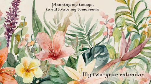 [PP304] PP304 - Planning my todays, to cultivate my tomorrows Tropical Flower Planner