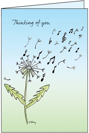 [F7406] F7406 Music Friendship card