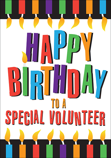 B9167V - Happy Birthday Special Volunteer Cards