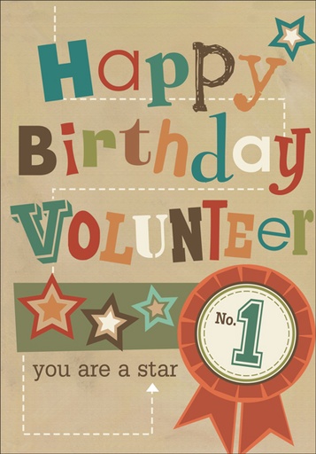 [B9193V] B9193V - Volunteer Greeting Cards