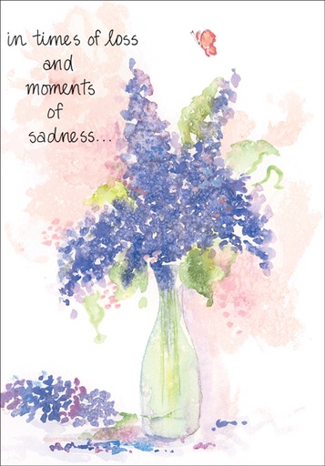 [S4238C] S4238C - Lilacs Scripture Sympathy Cards
