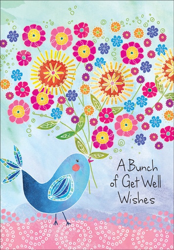 [GW9505] GW9505 - Bunches of Get Well Wishes Cards