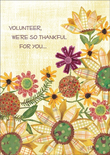 [T9309V] T9309V - Volunteer Thank You Cards