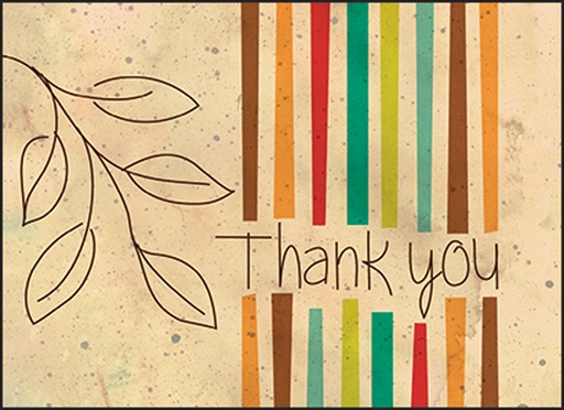 [WBL03V] WBL03V - Colorful Volunteer Thank You Notes