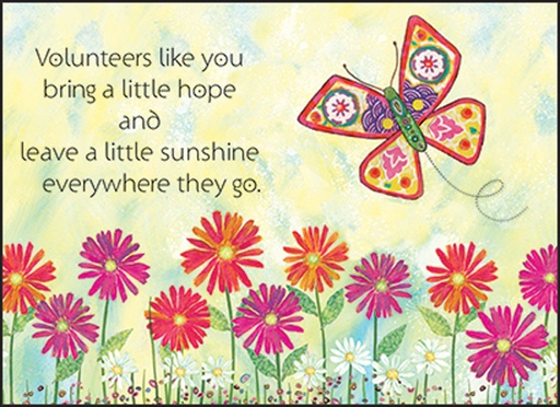 WBL08V - Butterfly Volunteer Thank You Notes