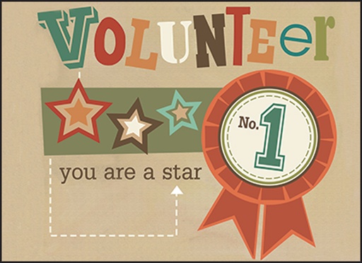 [WBL15V] WBL15V - Star Volunteer Note Cards