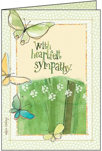 [PR431] Comfort of Memories Pet Sympathy Card