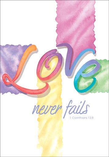 WD422C - Love Never Fails Wedding Card