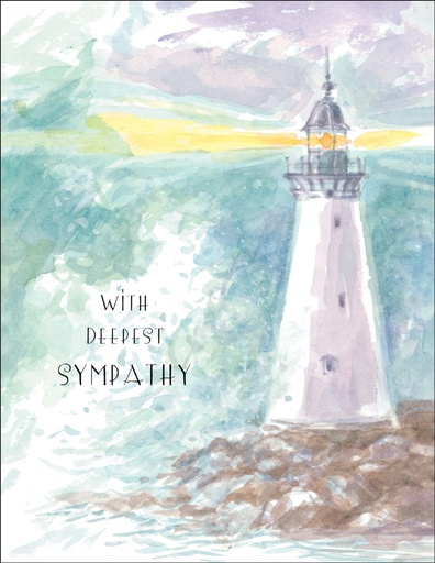 [S44] S44 - Lighthouse Sympathy card