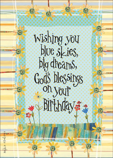 BR137C - Birthday Blessings